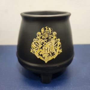 Black Cauldron with Gold Crest